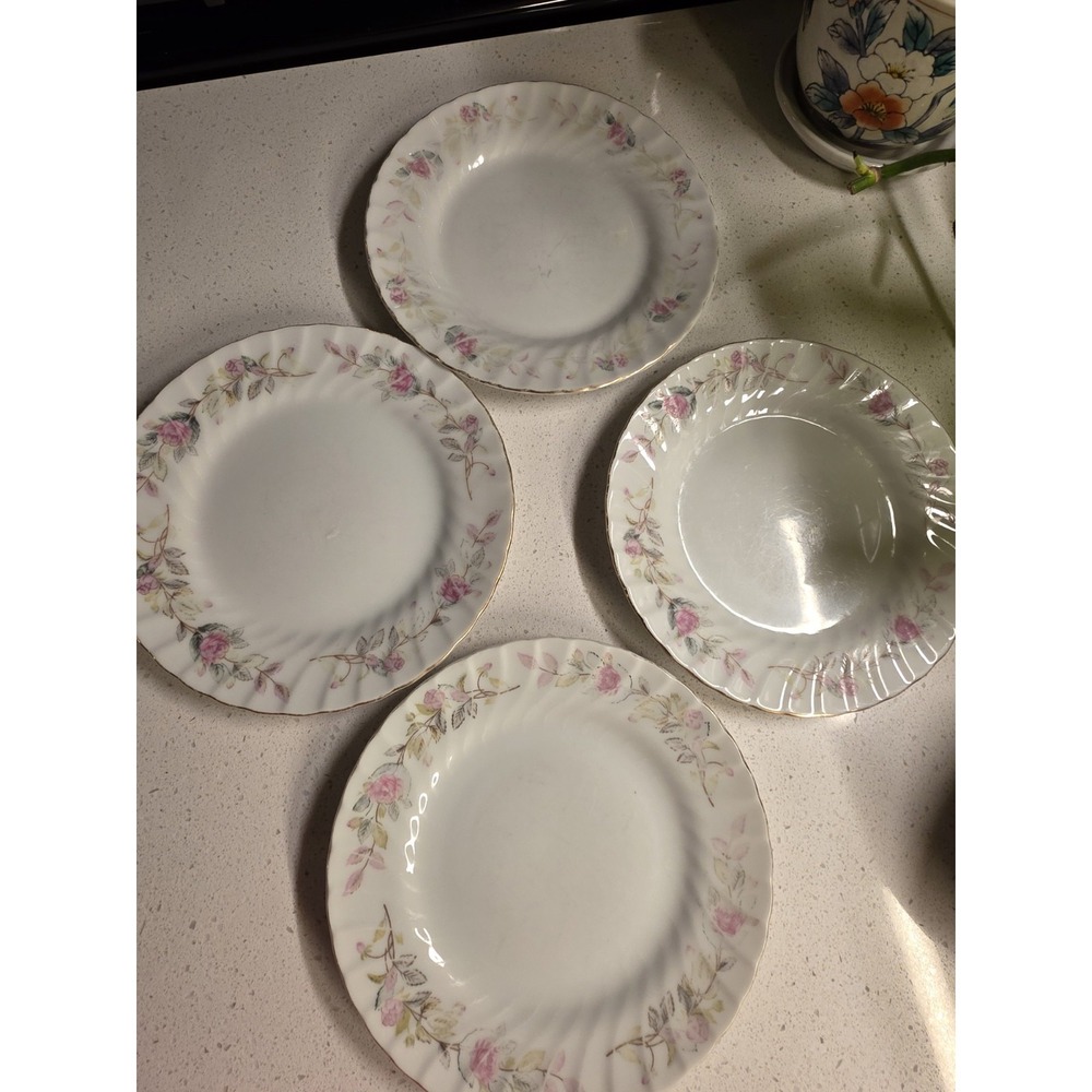 Creative Fine China 2345 Regency Rose 1960s Replacement Bread‎ Plates